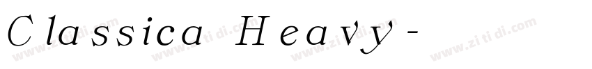 Classica Heavy字体转换